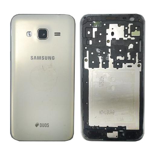 Корпус телефона Samsung J330F Galaxy J3 2016 оригинал белый б/у