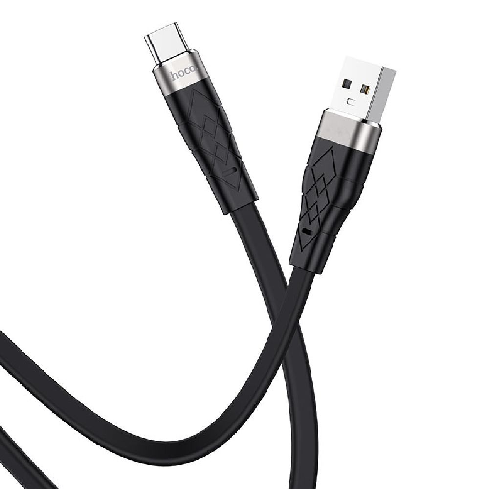 Кабель USB - USB Type-C HOCO X53, 3A (черный) 1м (силиконовый)