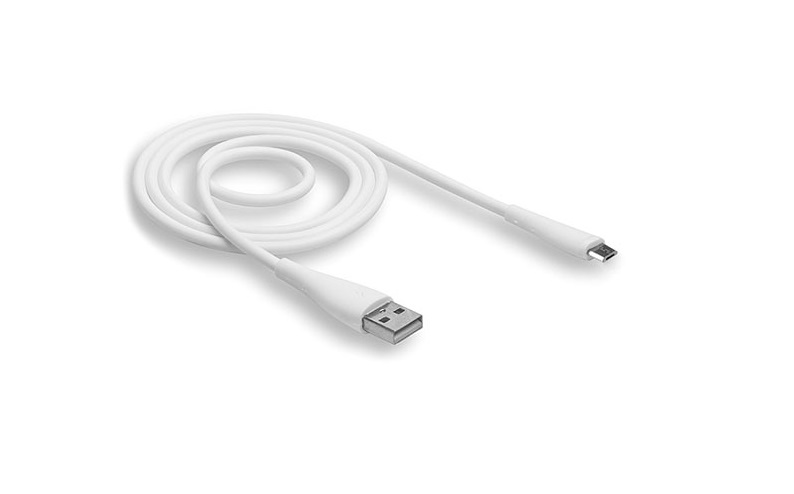 Кабель USB - MicroUSB WALKER C305 (2.1А), белый 1м