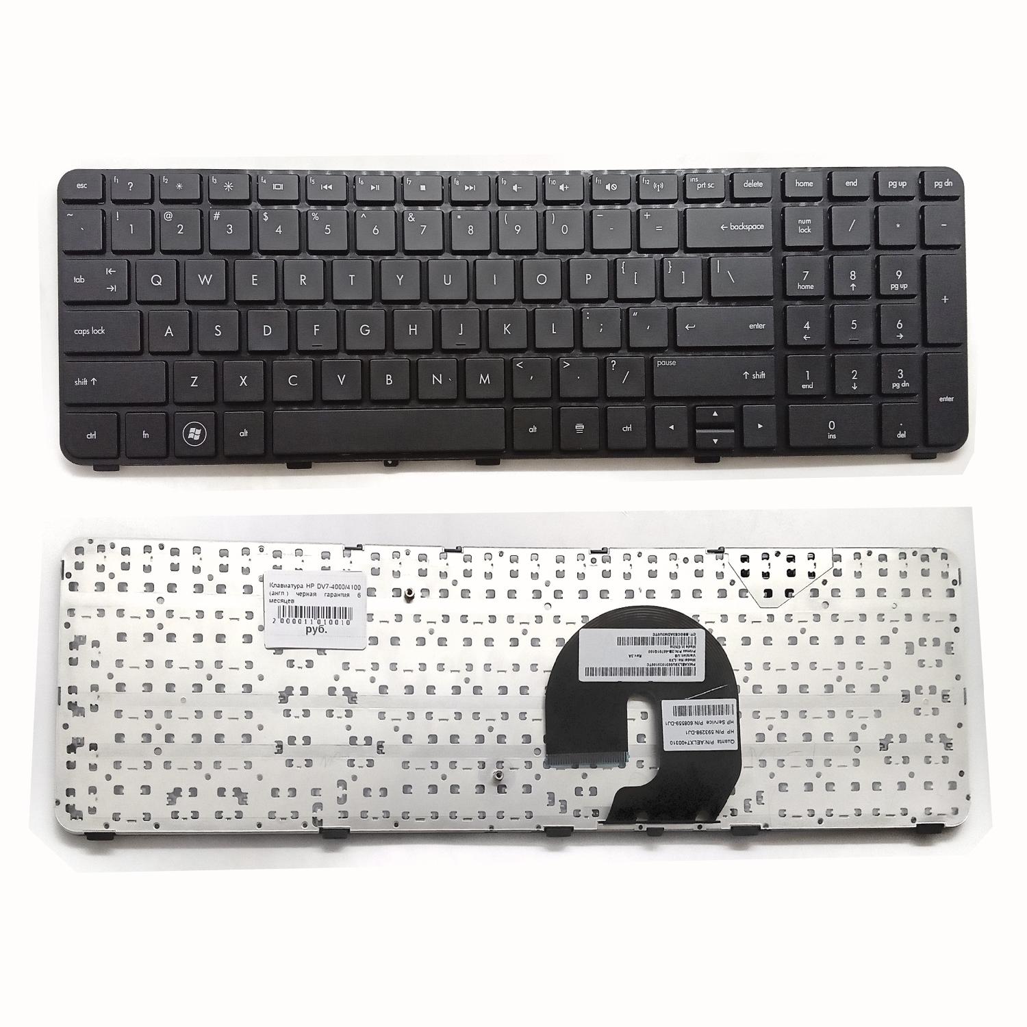 Клавиатура ноутбука HP DV7-4000/4100 (англ.) черная