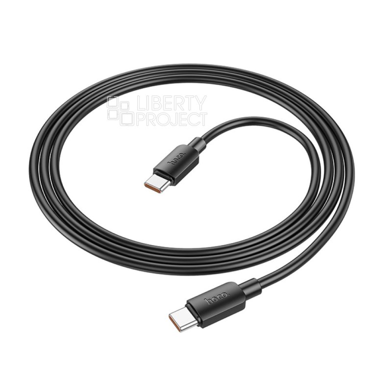 Кабель Type-C - Type-C Hoco X96 100W черный, 1м