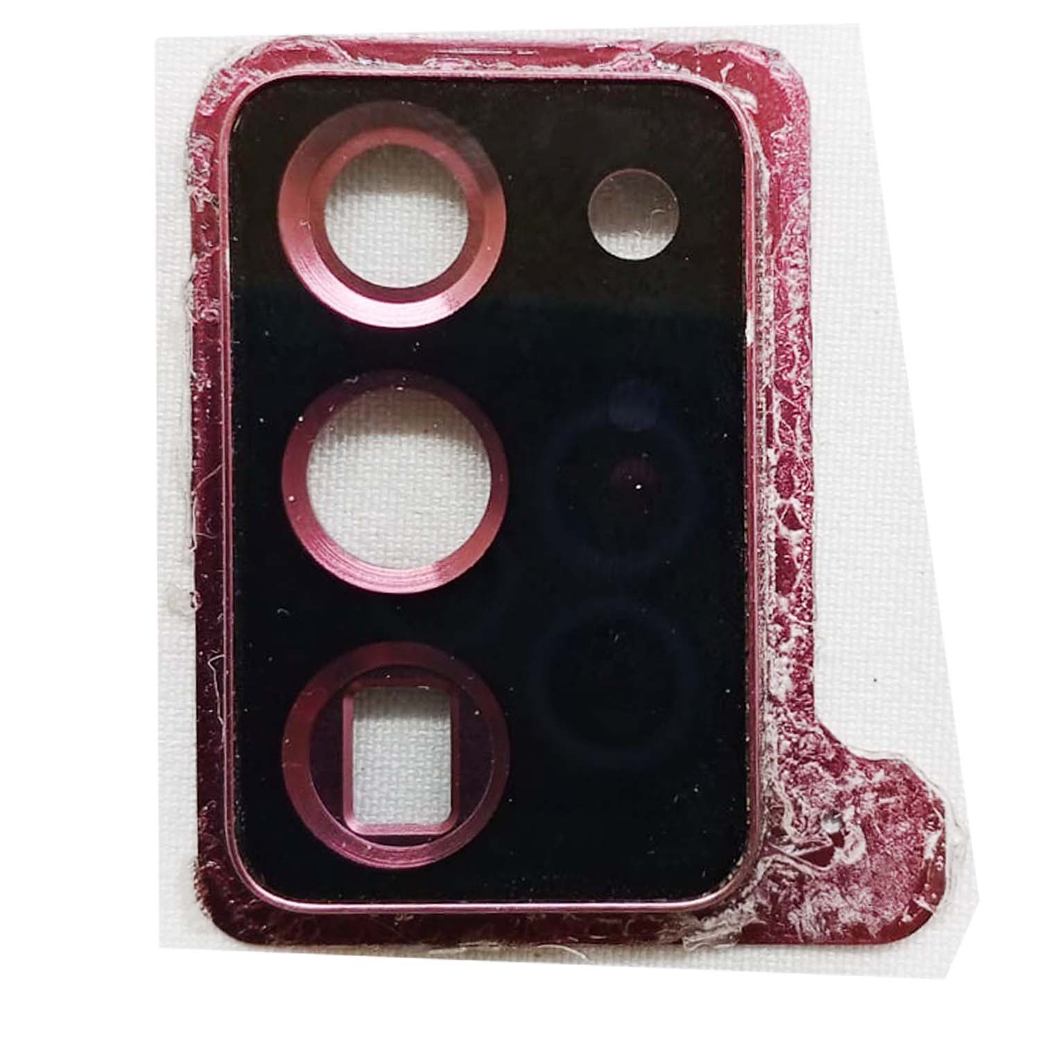 Cтекло камеры телефона Samsung N985 Galaxy Note 20 Ultra заднее в корпусной части розовое б/у