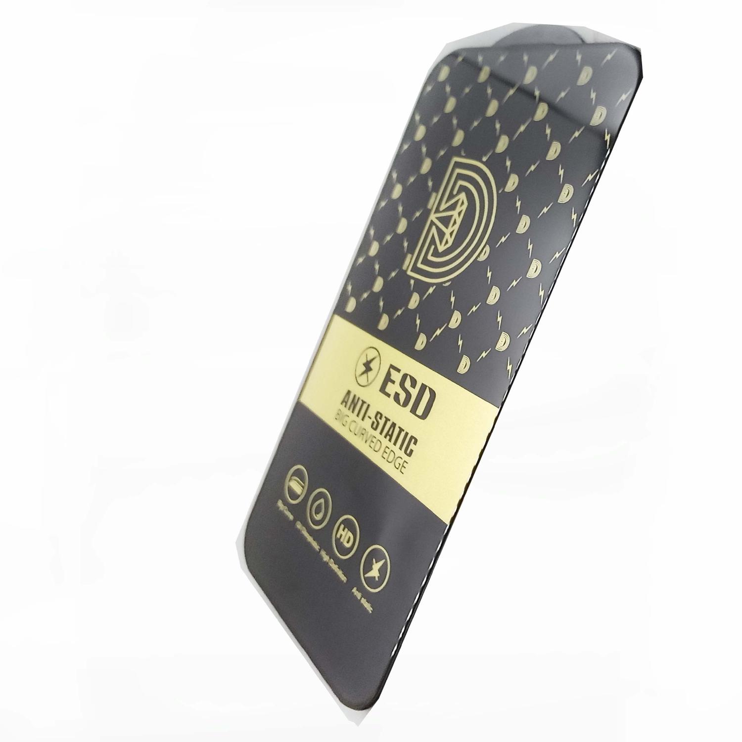 Защитное стекло iPhone 14 Pro стандарт (черное)