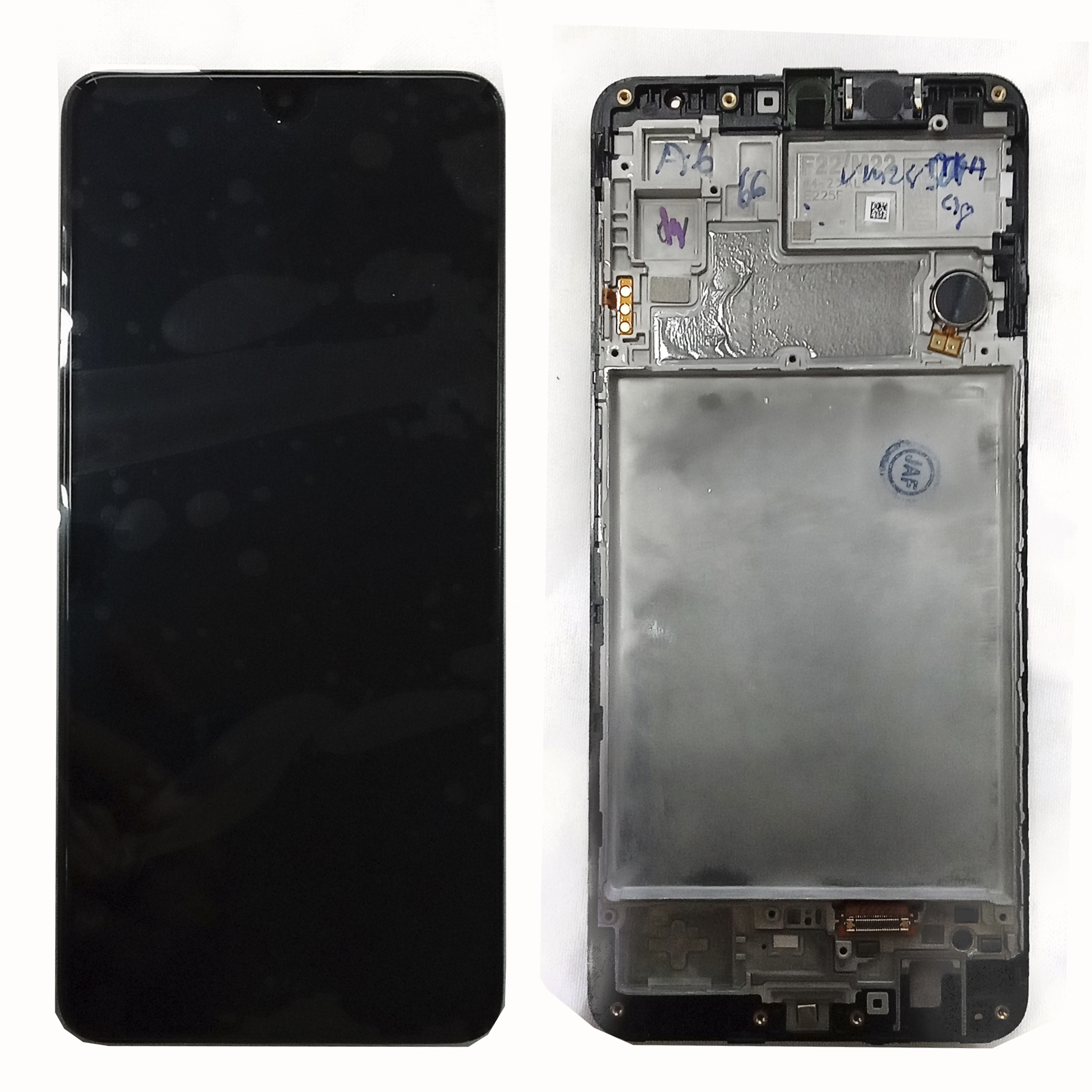Модуль телефона Samsung M225 Galaxy M22 (дисплей+тачскрин)  на раме Service Pack оригинал черный