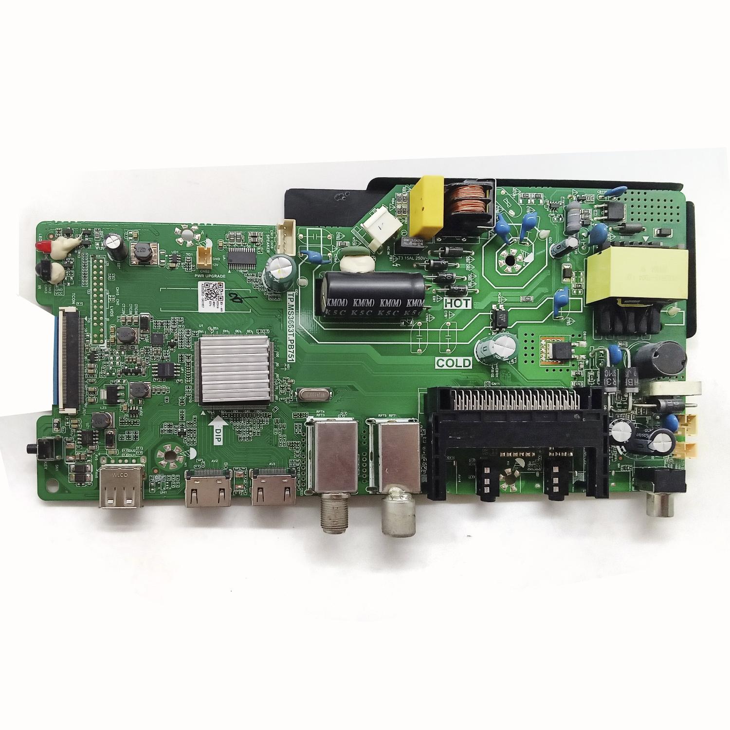 Основная плата TP.MS3663T.PB751 телевизора Dexp H32F7000K б/у