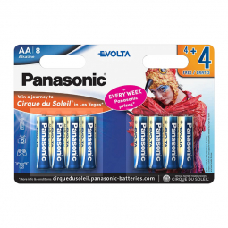 Батарейка Panasonic LR6 EVOLTA BL*8 (4+4 PR) 1шт