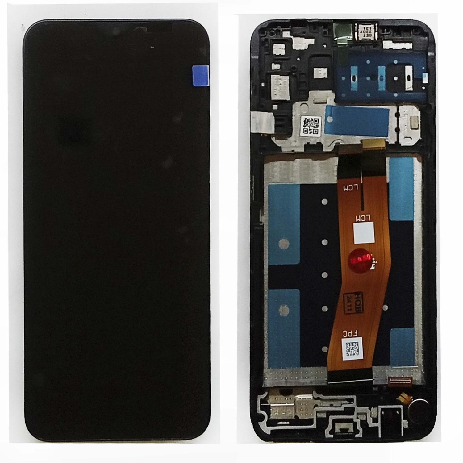 Модуль телефона Samsung A145B Galaxy A14 4G (дисплей+тачскрин) на раме черный оригинал