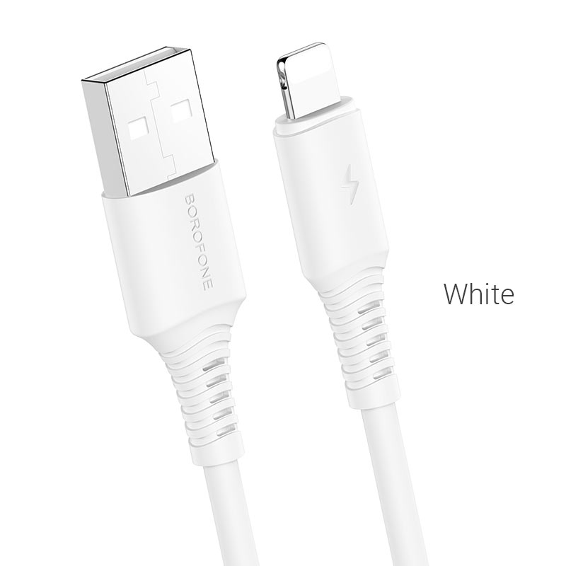 Кабель USB - Lightning BOROFONE BX47, 2,4A (белый) 1м