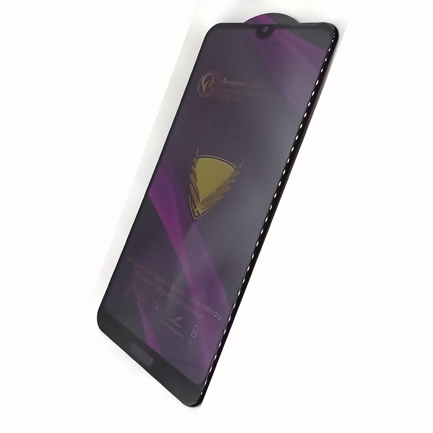 Защитное стекло Huawei Honor 8A/8A Pro/Y6 2019/Y6s O.G 9D чёрное (тех.пак)
