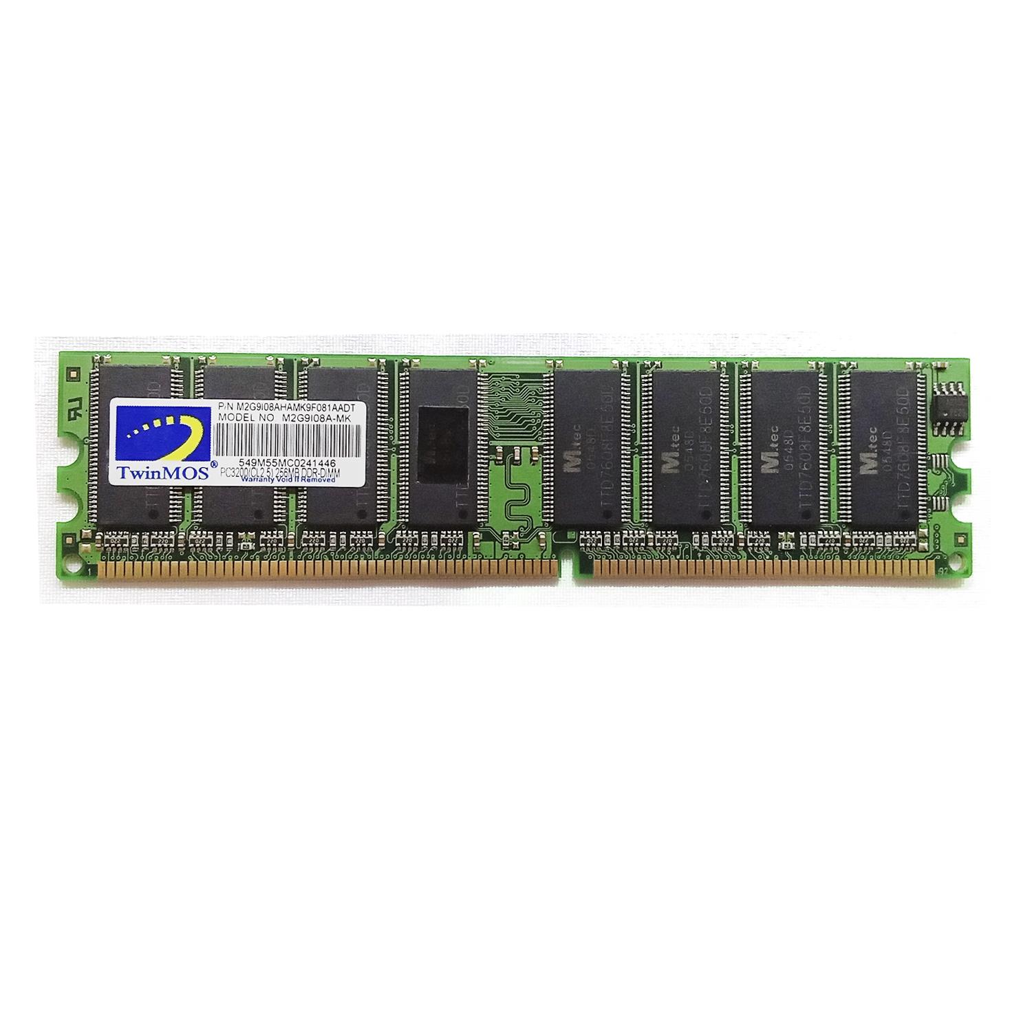 Оперативная память TwinMOS M2G9I08A-MK PC-3200 DDR 256Mb б/у