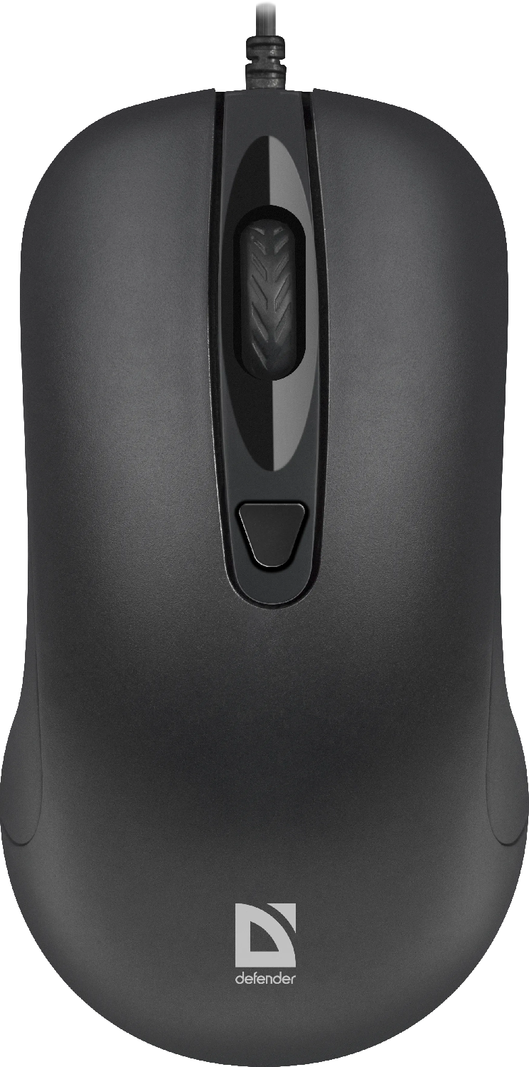 Оптич мышь Defender Classic MB-230 B (черн.) (2кн+кол/кн), USB