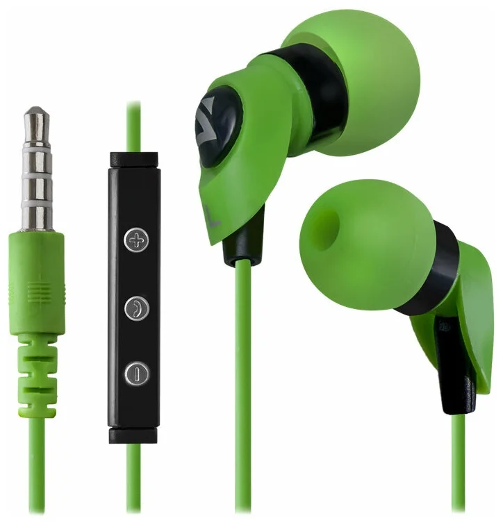 Наушники Defender Pulse 455 с микрофоном зеленые