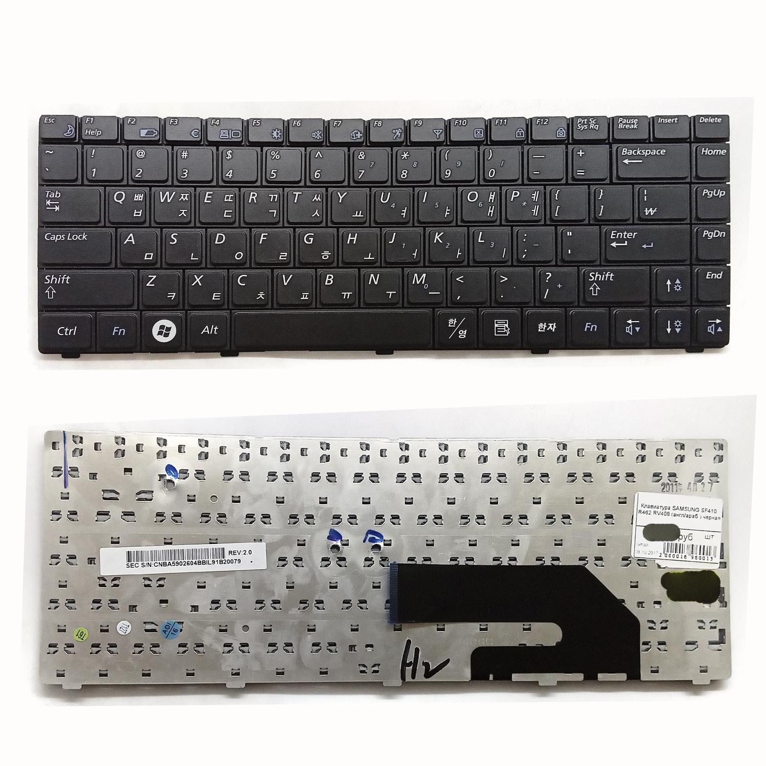 Клавиатура ноутбука Samsung SF410 R462 RV408 (англ/араб.) черная