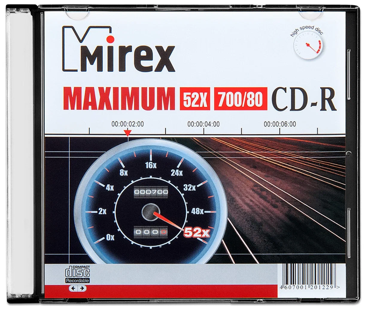 Диски CD-R Mirex Maximum 700mb Slim Case в упаковке 1шт