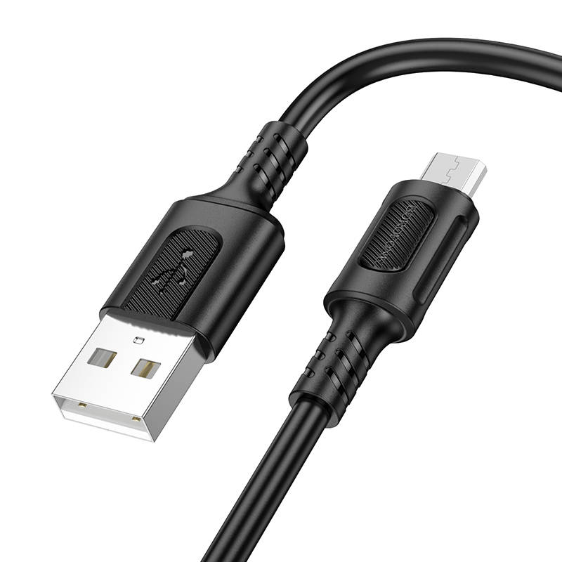 Кабель USB - MicroUSB BOROFONE BX111 2,4A (черный) 1м