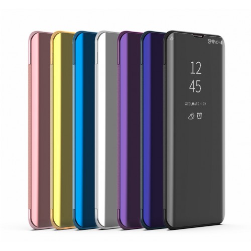Чехол-книжка телефона Samsung G920 Galaxy S6 пластик (прозрачная крышка)
