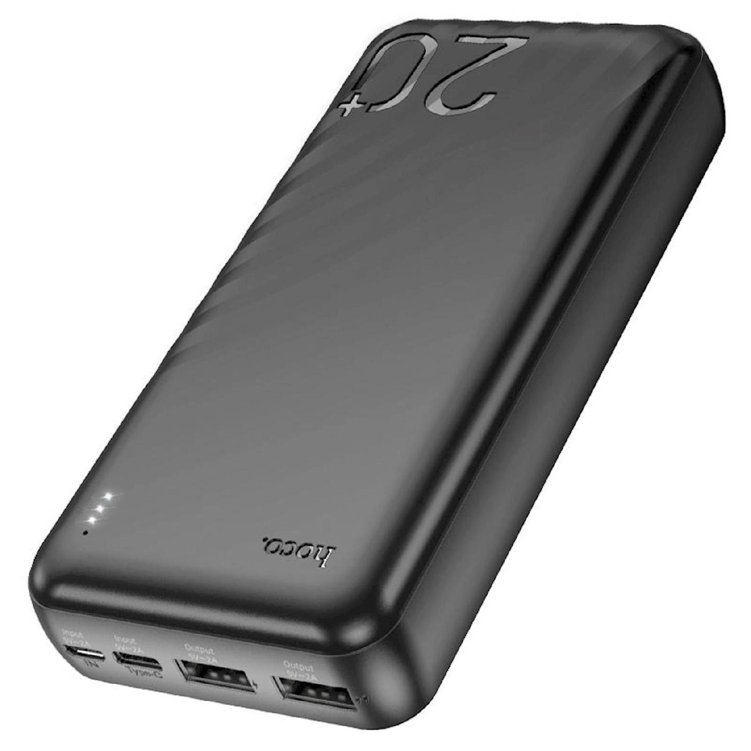 Внешний аккумулятор PowerBank HOCO J123A (20000 mAh) (черный)