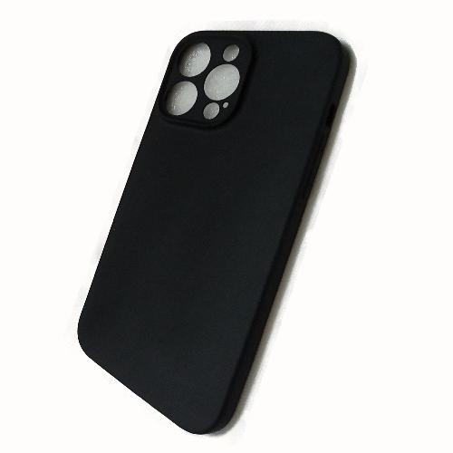Чехол iPhone 14 Pro Max силикон (черный)