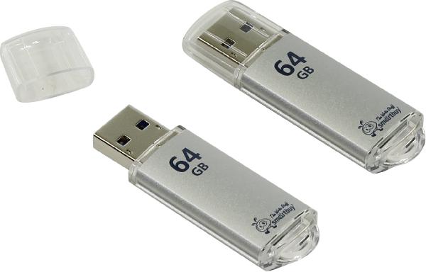 Flash USB 3.0 64Gb Smart Buy V-Cut SB64GBVC-S3 серебро