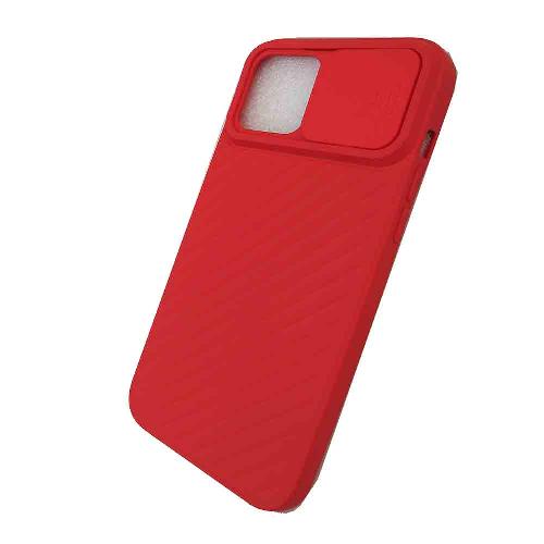 Чехол телефона iPhone 12 Mini Lens Slide красный