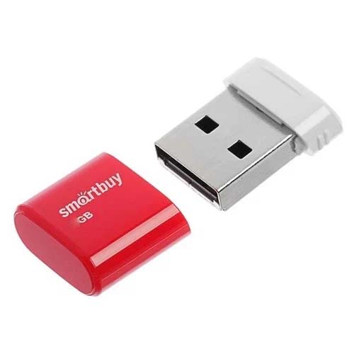 Flash USB 2.0 Smartbuy 64GB LARA Red (SB64GBLARA-R)
