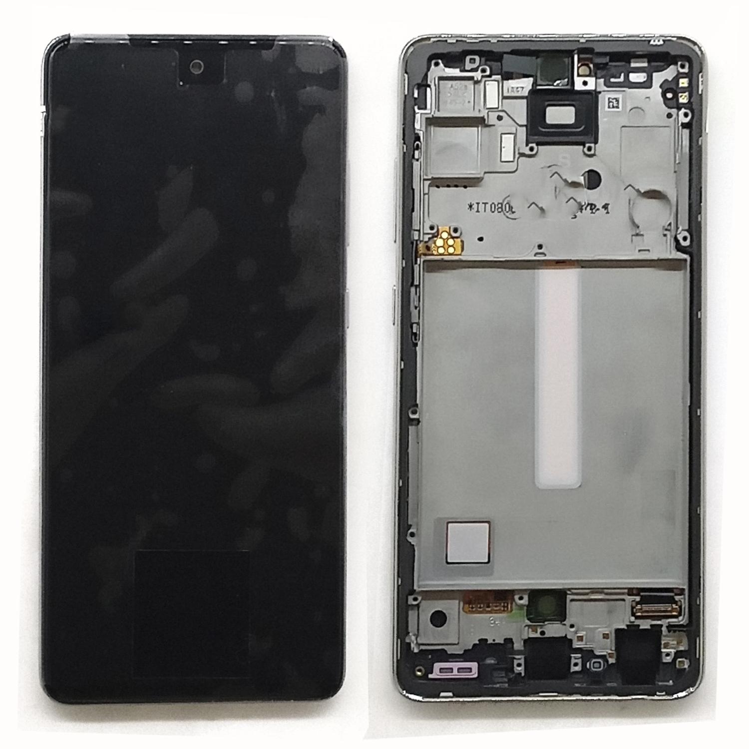Модуль телефона Samsung A525F Galaxy A52 (дисплей + тачскрин) с рамкой Service Pack оригинал белый