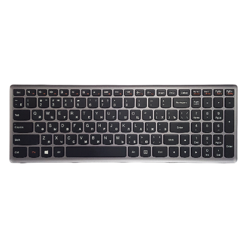Клавиатура ноутбука Lenovo G500/G510/G505/G700/G710 (русск) серая с рамкой