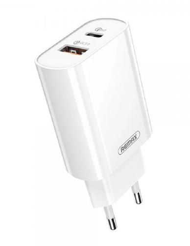 Сетевое зарядное устройство Remax QC+PD 18W Fast Charger Type-C/USB RP-U37 (White)