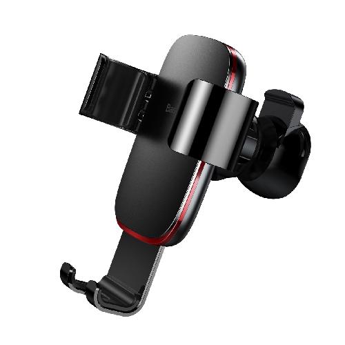 Держатель автомобильный Baseus Metal Age Gravity Car Mount (Air Outlet Version) черный (SUYL-D01)