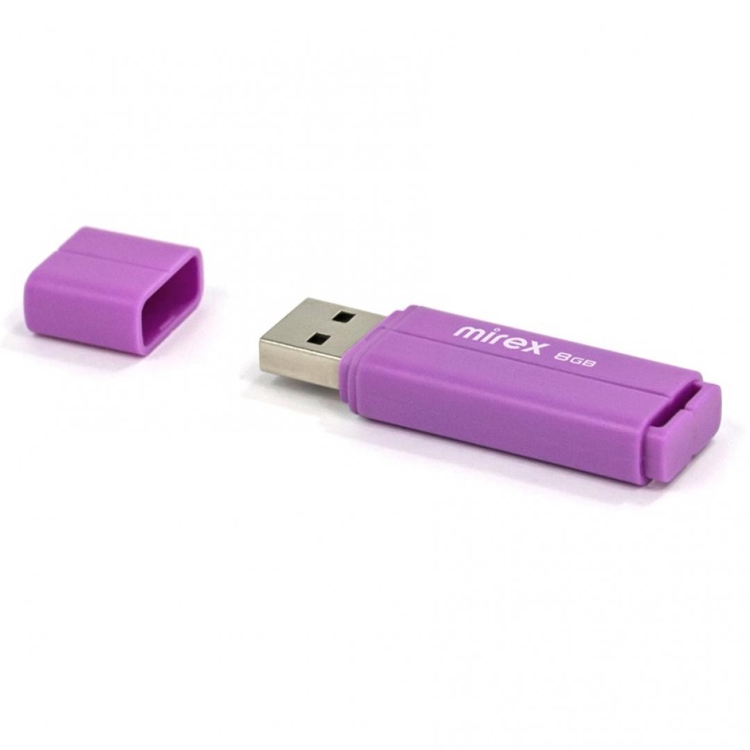 Flash USB 2.0 Mirex LINE VIOLET 8GB (ecopack)