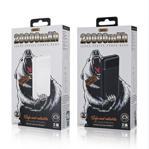 Внешний аккумулятор Power Bank 20000 mAh Remax RPP-166 черный
