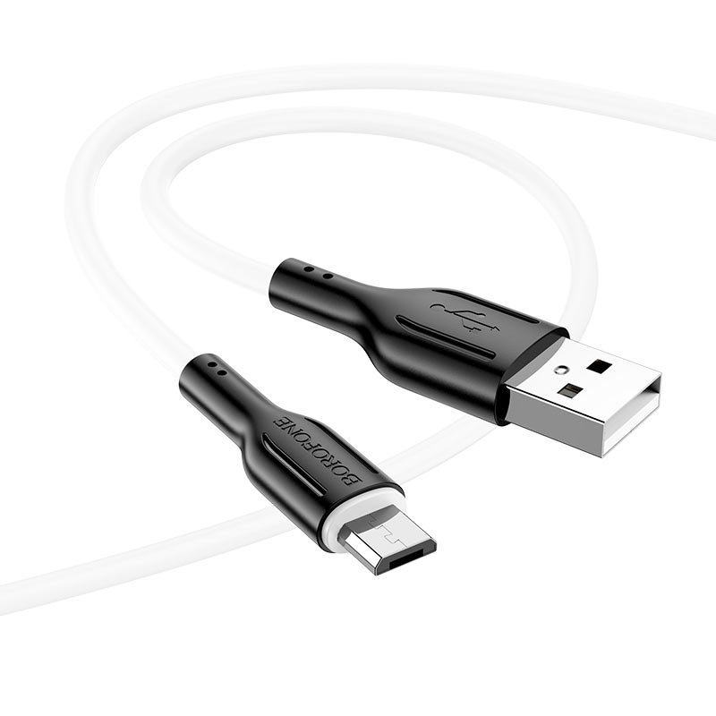 Кабель USB - MicroUSB BOROFONE BX63 2,4A (белый) 1м