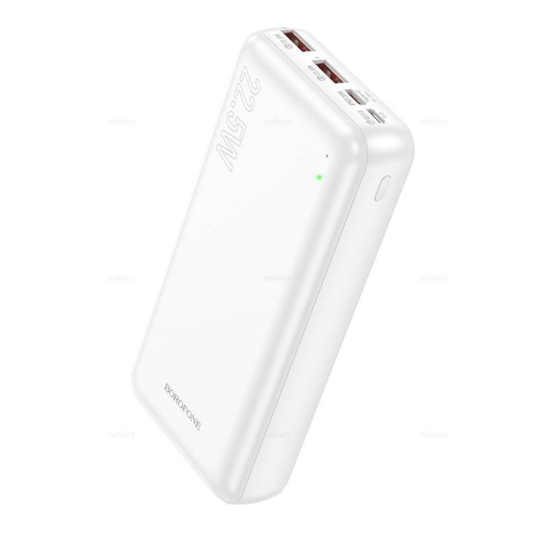 Внешний аккумулятор PowerBank BOROFONE BJ38A 22,5W+PD20 (20000 mAh) (белый)