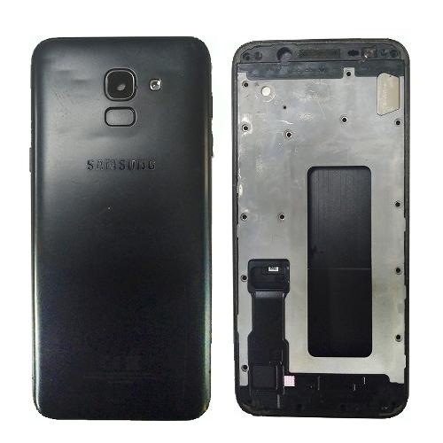 Корпус телефона Samsung J600 Galaxy J6 (2018) черный оригинал б/у