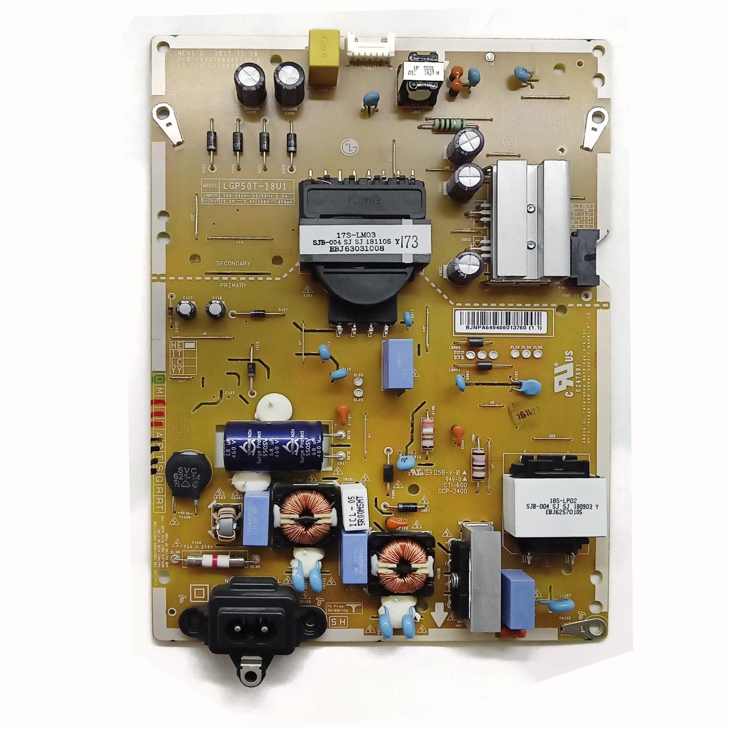 Блок питания EAX67844401 (1.6) телевизора LG 50UK6410PLC б/у