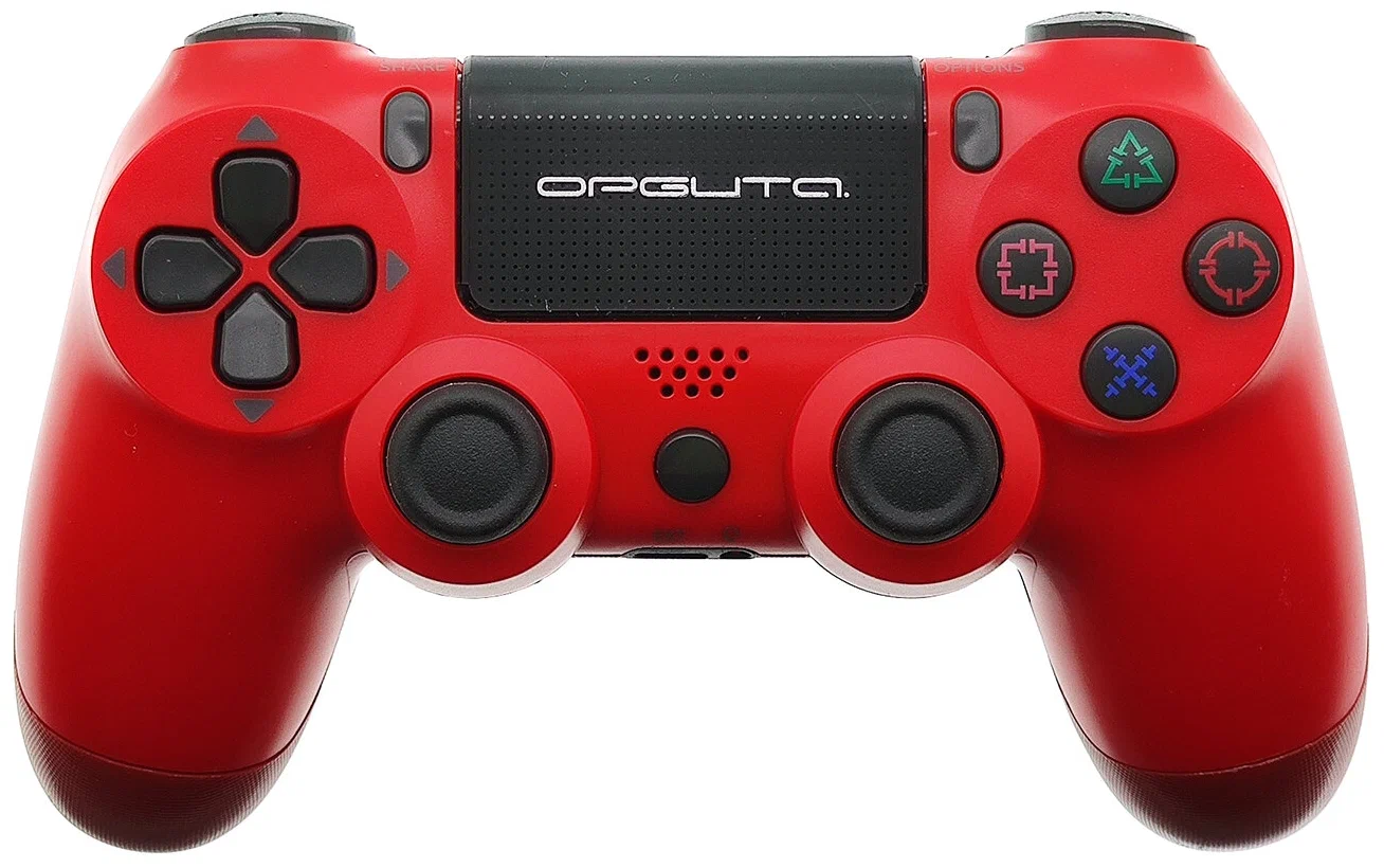 Геймпад беспроводной для Sony PlayStation 4 Орбита OT-PCG12 Красный (Bluetooth)