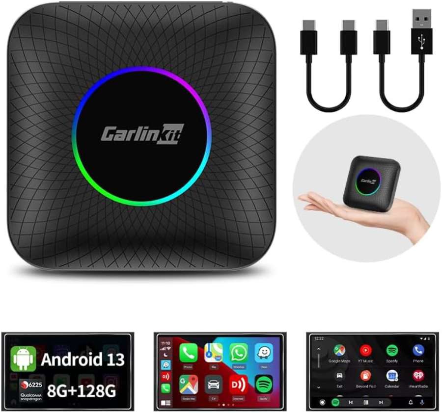 Беспроводной адаптер Carlinkit CPC200-Tbox LED - CarPlay и Android Auto, 8+128 Гб б/у